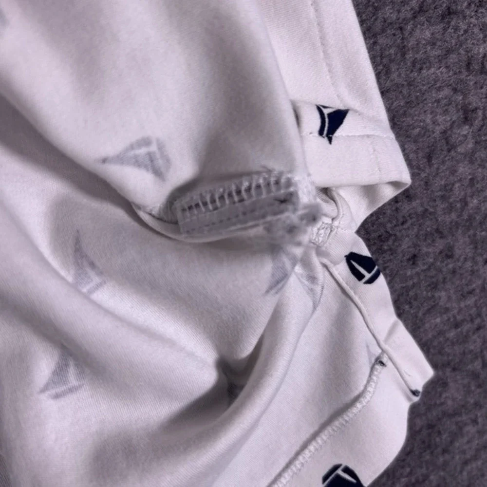 Polo Ralph Lauren Sailboat All Over Print Polo Shirt White Navy Men's 2XLT Beach